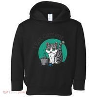 I Eat Cement Cursed Cat Funny Oddly Specific Dank Meme Toddler Hoodie thumb 0