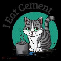 I Eat Cement Cursed Cat Funny Oddly Specific Dank Meme Tank Top thumb 6