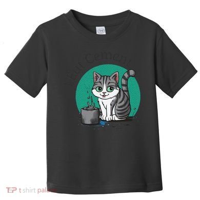 I Eat Cement Cursed Cat Funny Oddly Specific Dank Meme Toddler T-Shirt