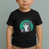 I Eat Cement Cursed Cat Funny Oddly Specific Dank Meme Toddler T-Shirt thumb 2