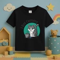 I Eat Cement Cursed Cat Funny Oddly Specific Dank Meme Toddler T-Shirt thumb 3