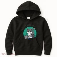 I Eat Cement Cursed Cat Funny Oddly Specific Dank Meme Kids Hoodie thumb 0