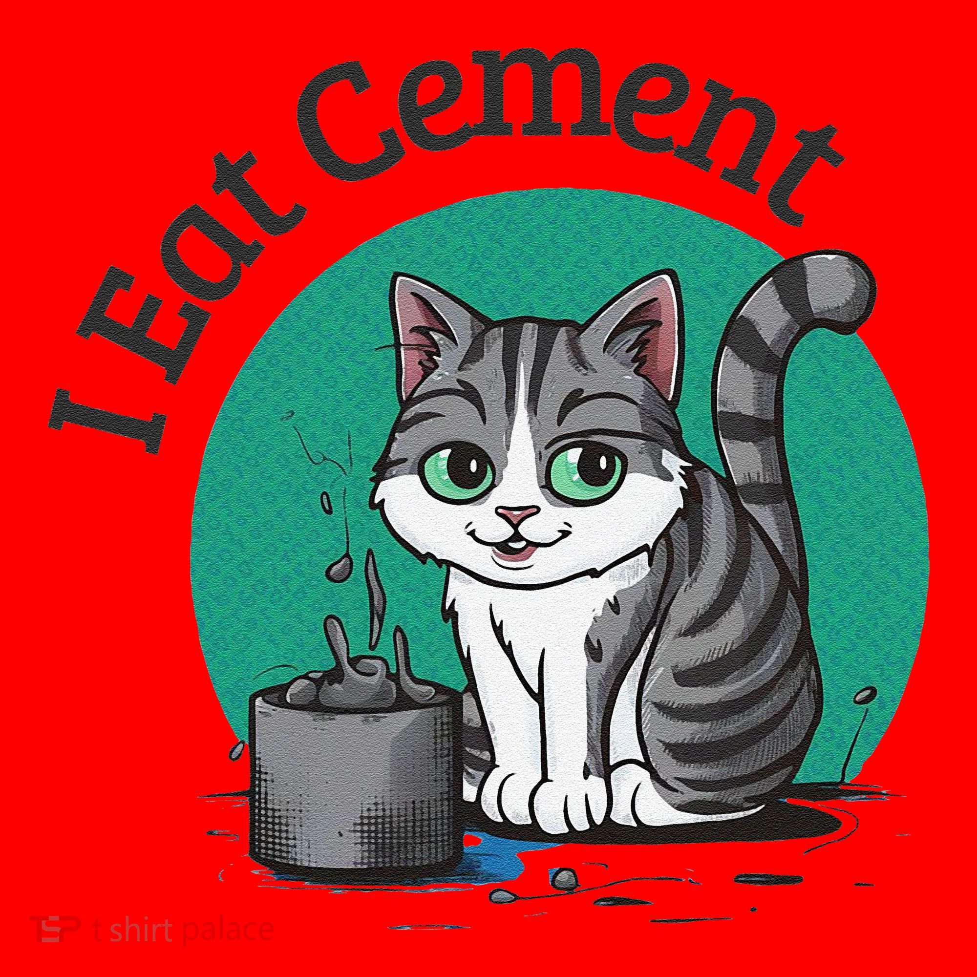 I Eat Cement Cursed Cat Funny Oddly Specific Dank Meme Santa Hat