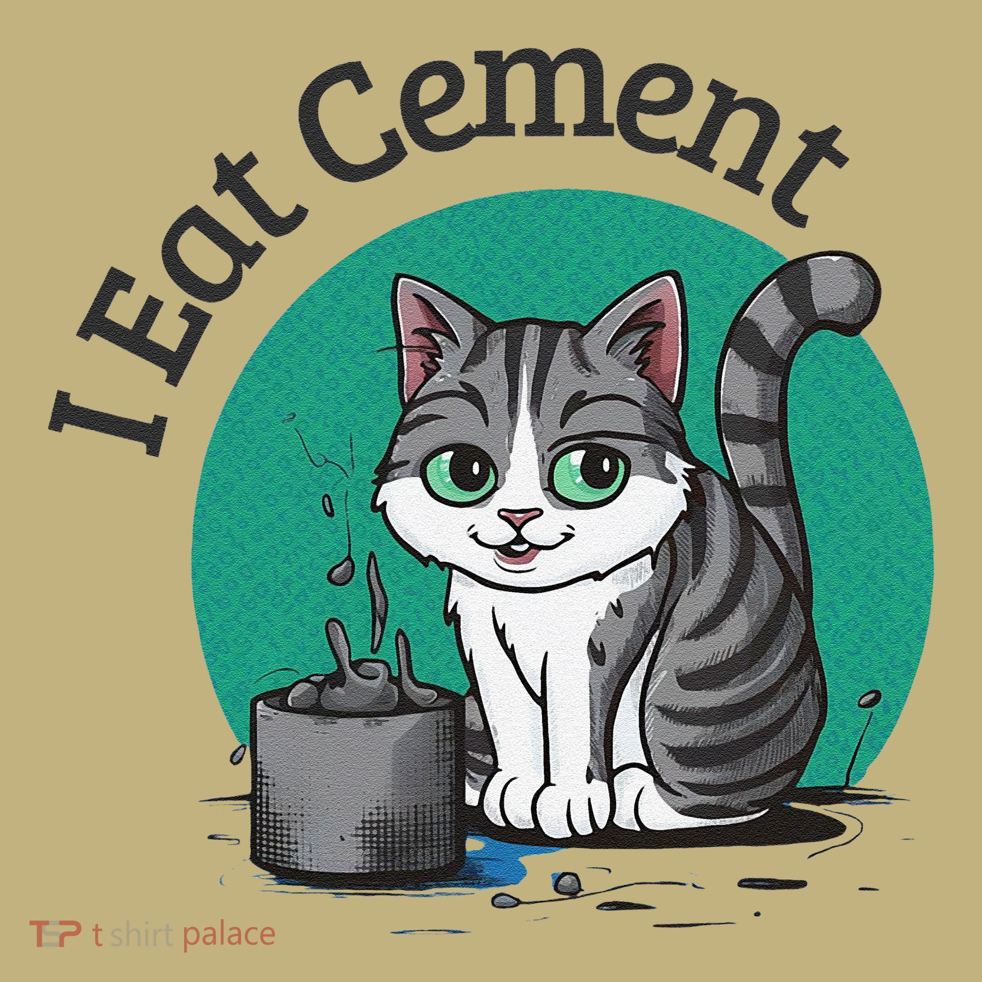 I Eat Cement Cursed Cat Funny Oddly Specific Dank Meme Polo