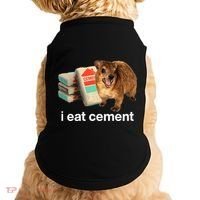 I Eat Cement Cursed Hyrax Funny Oddly Specific Dank Meme Doggie Tank thumb 0