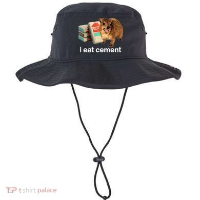I Eat Cement Cursed Hyrax Funny Oddly Specific Dank Meme Bucket Hat