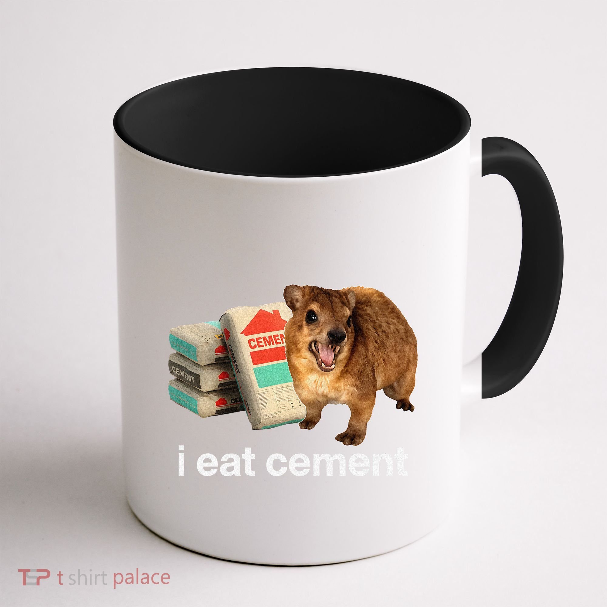 I Eat Cement Cursed Hyrax Funny Oddly Specific Dank Meme Coffee Mug