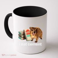 I Eat Cement Cursed Hyrax Funny Oddly Specific Dank Meme Coffee Mug thumb 0