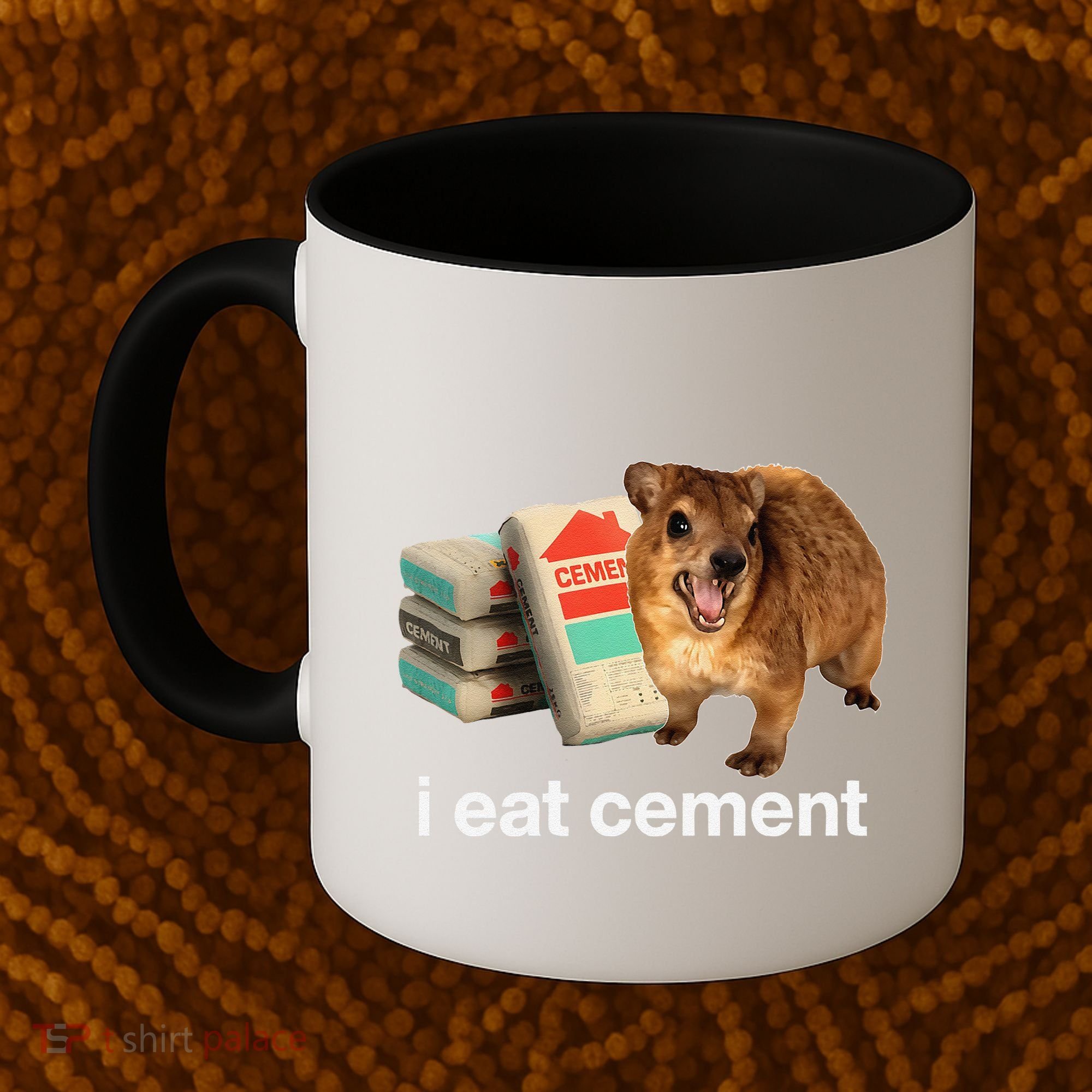 I Eat Cement Cursed Hyrax Funny Oddly Specific Dank Meme Coffee Mug