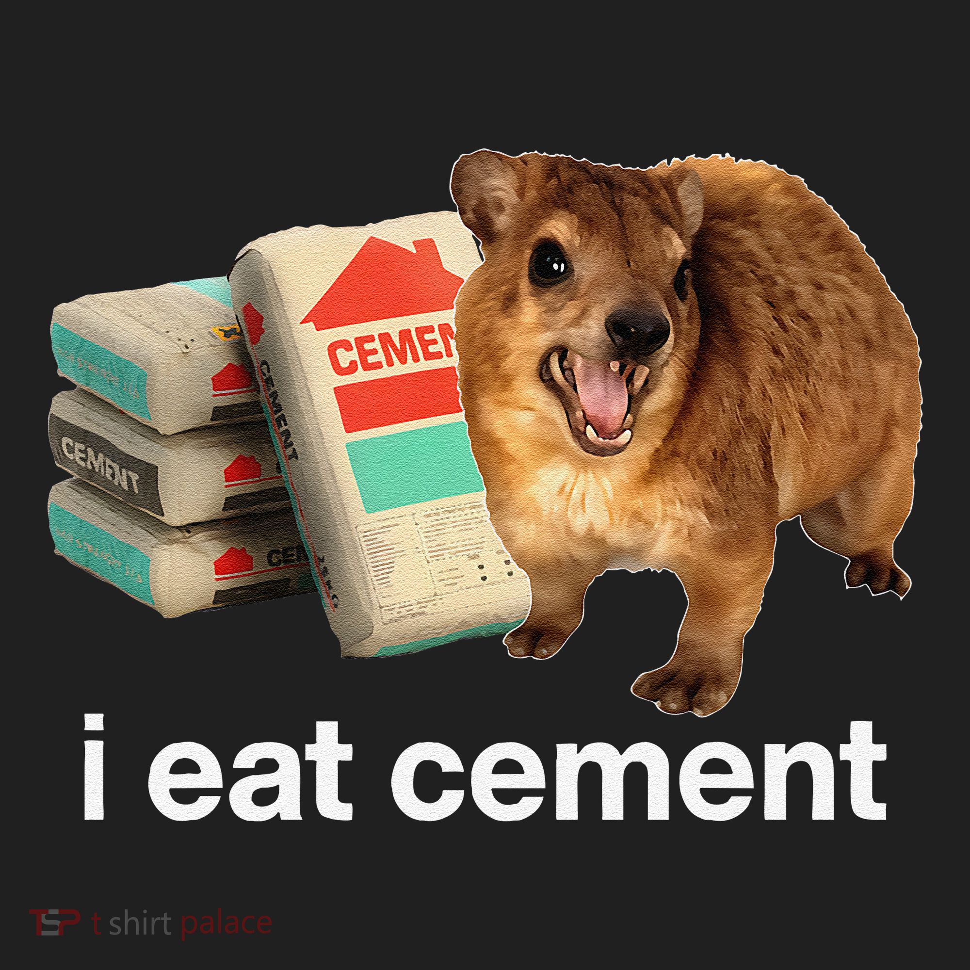 I Eat Cement Cursed Hyrax Funny Oddly Specific Dank Meme Hat