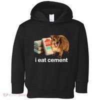 I Eat Cement Cursed Hyrax Funny Oddly Specific Dank Meme Toddler Hoodie thumb 0