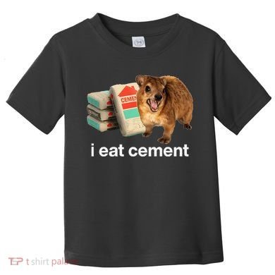 I Eat Cement Cursed Hyrax Funny Oddly Specific Dank Meme Toddler T-Shirt