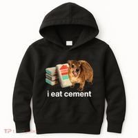 I Eat Cement Cursed Hyrax Funny Oddly Specific Dank Meme Kids Hoodie thumb 0