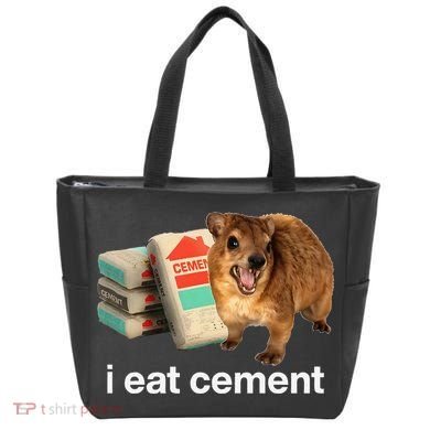 I Eat Cement Cursed Hyrax Funny Oddly Specific Dank Meme Tote Bag