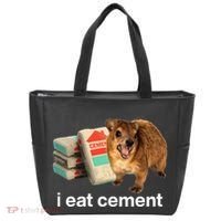 I Eat Cement Cursed Hyrax Funny Oddly Specific Dank Meme Tote Bag thumb 0