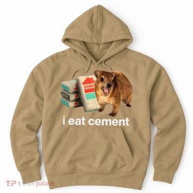 I Eat Cement Cursed Hyrax Funny Oddly Specific Dank Meme Hoodie