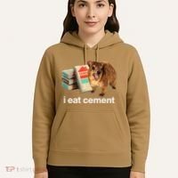 I Eat Cement Cursed Hyrax Funny Oddly Specific Dank Meme Hoodie thumb 5
