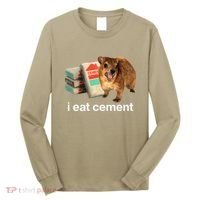 I Eat Cement Cursed Hyrax Funny Oddly Specific Dank Meme Long Sleeve Shirt thumb 0