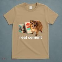 I Eat Cement Cursed Hyrax Funny Oddly Specific Dank Meme T-Shirt thumb 5