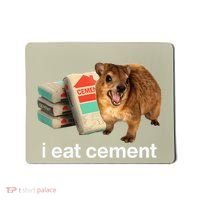 I Eat Cement Cursed Hyrax Funny Oddly Specific Dank Meme Mousepad thumb 0