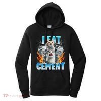 I Eat Cement Cursed Cat Funny Oddly Specific Dank Meme Women's Hoodie thumb 0