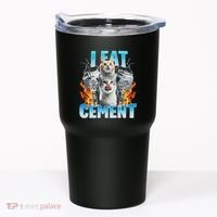 I Eat Cement Cursed Cat Funny Oddly Specific Dank Meme Tumbler thumb 0