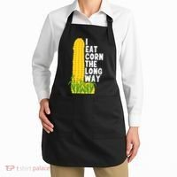 I Eat Corn The Long Way Funny Apron thumb 2