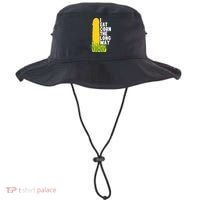 I Eat Corn The Long Way Funny Bucket Hat thumb 0
