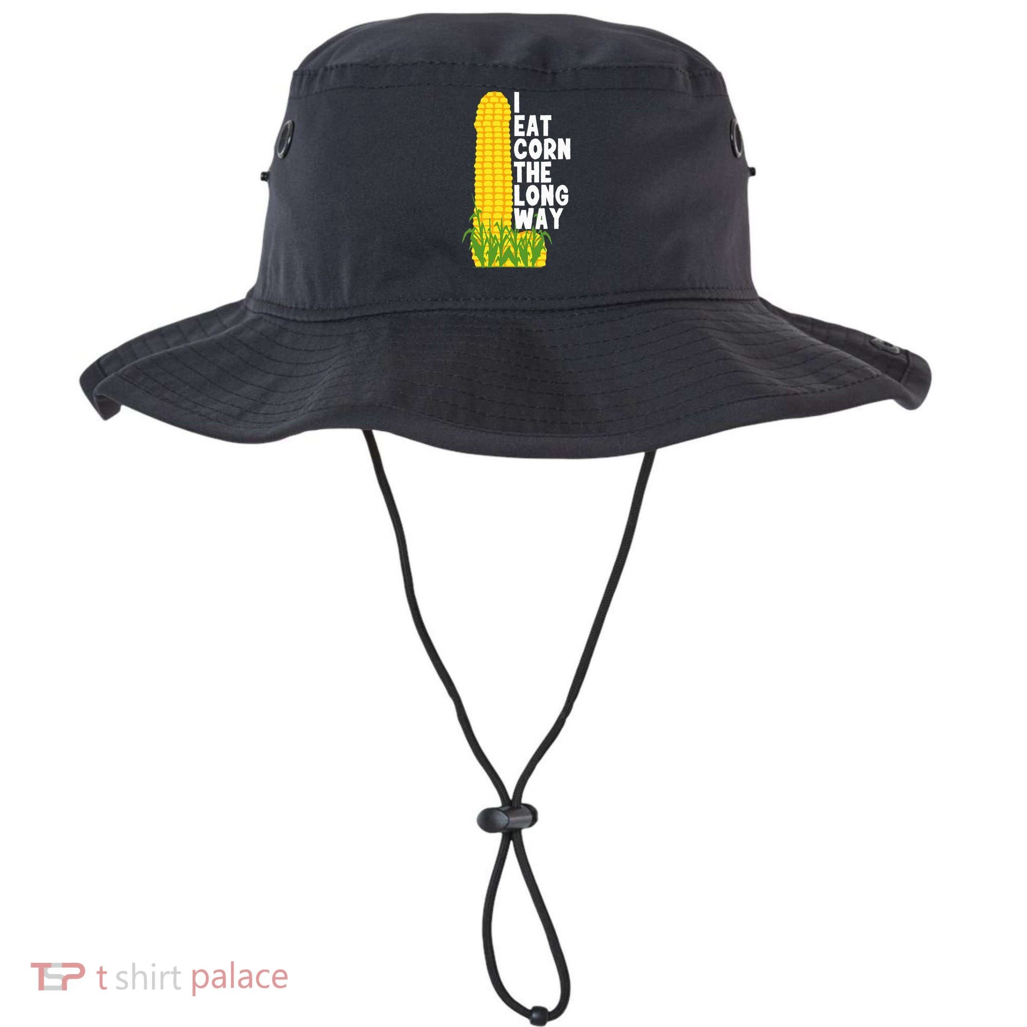 I Eat Corn The Long Way Funny Bucket Hat