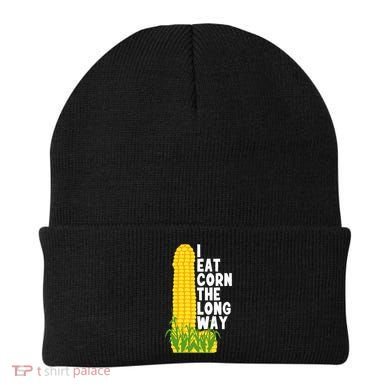I Eat Corn The Long Way Funny Beanie