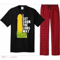 I Eat Corn The Long Way Funny Pajama Set thumb 0