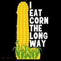 I Eat Corn The Long Way Funny Toddler Hoodie thumb 2