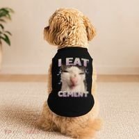 I Eat Cement Cursed Cat Funny Oddly Specific Dank Meme Doggie Tank thumb 2