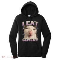 I Eat Cement Cursed Cat Funny Oddly Specific Dank Meme Women's Hoodie thumb 0