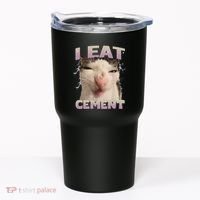 I Eat Cement Cursed Cat Funny Oddly Specific Dank Meme Tumbler thumb 0