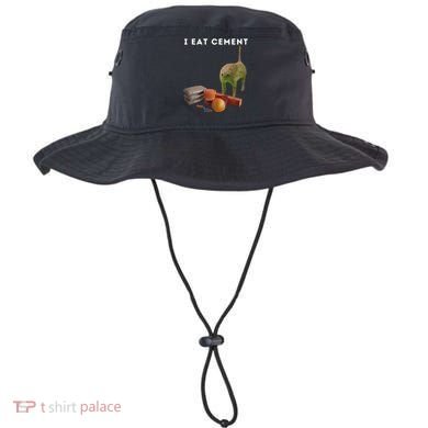 I Eat Cement Funny Cat Cursed Oddly Specific Dank Meme Bucket Hat