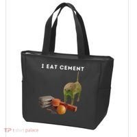 I Eat Cement Funny Cat Cursed Oddly Specific Dank Meme Tote Bag thumb 3