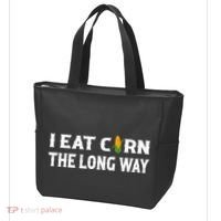 I Eat Corn The Long Way Funny Inappropriate Embarrassing Tote Bag thumb 3
