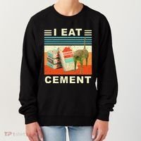 I Eat Cement Cursed Cat Funny Oddly Specific Dank Meme Women's Sweatshirt thumb 0