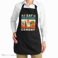 I Eat Cement Cursed Cat Funny Oddly Specific Dank Meme Apron thumb 2