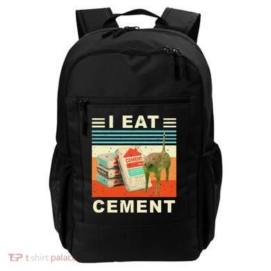 I Eat Cement Cursed Cat Funny Oddly Specific Dank Meme Backpack