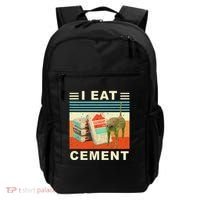 I Eat Cement Cursed Cat Funny Oddly Specific Dank Meme Backpack thumb 0