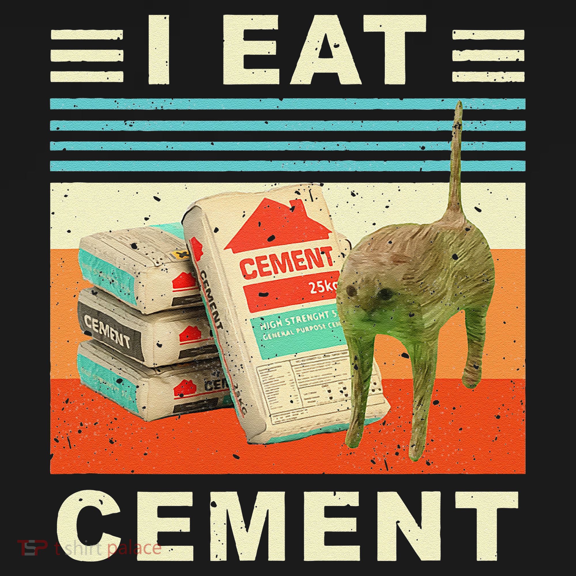 I Eat Cement Cursed Cat Funny Oddly Specific Dank Meme Backpack