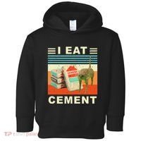 I Eat Cement Cursed Cat Funny Oddly Specific Dank Meme Toddler Hoodie thumb 0