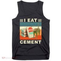 I Eat Cement Cursed Cat Funny Oddly Specific Dank Meme Tank Top thumb 0