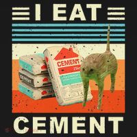 I Eat Cement Cursed Cat Funny Oddly Specific Dank Meme Kids Sweatshirt thumb 2