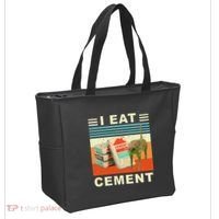 I Eat Cement Cursed Cat Funny Oddly Specific Dank Meme Tote Bag thumb 2
