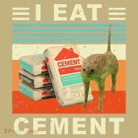 I Eat Cement Cursed Cat Funny Oddly Specific Dank Meme Hoodie thumb 7