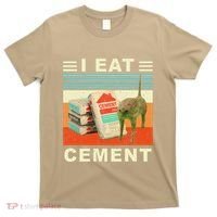 I Eat Cement Cursed Cat Funny Oddly Specific Dank Meme T-Shirt thumb 0
