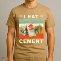 I Eat Cement Cursed Cat Funny Oddly Specific Dank Meme T-Shirt thumb 3